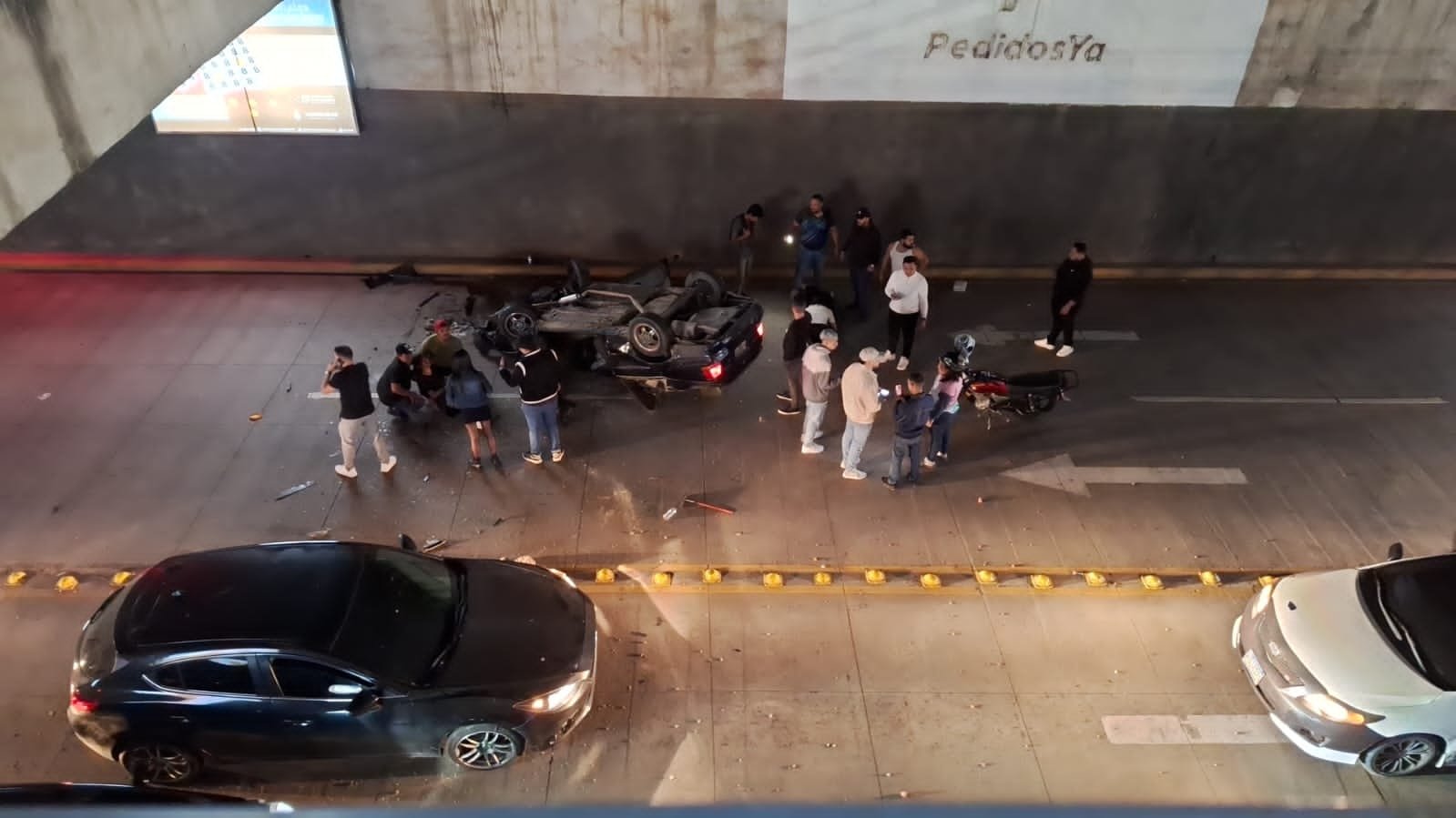 Así sucedió el accidente en el bulevar Juan Pablo II de la capital