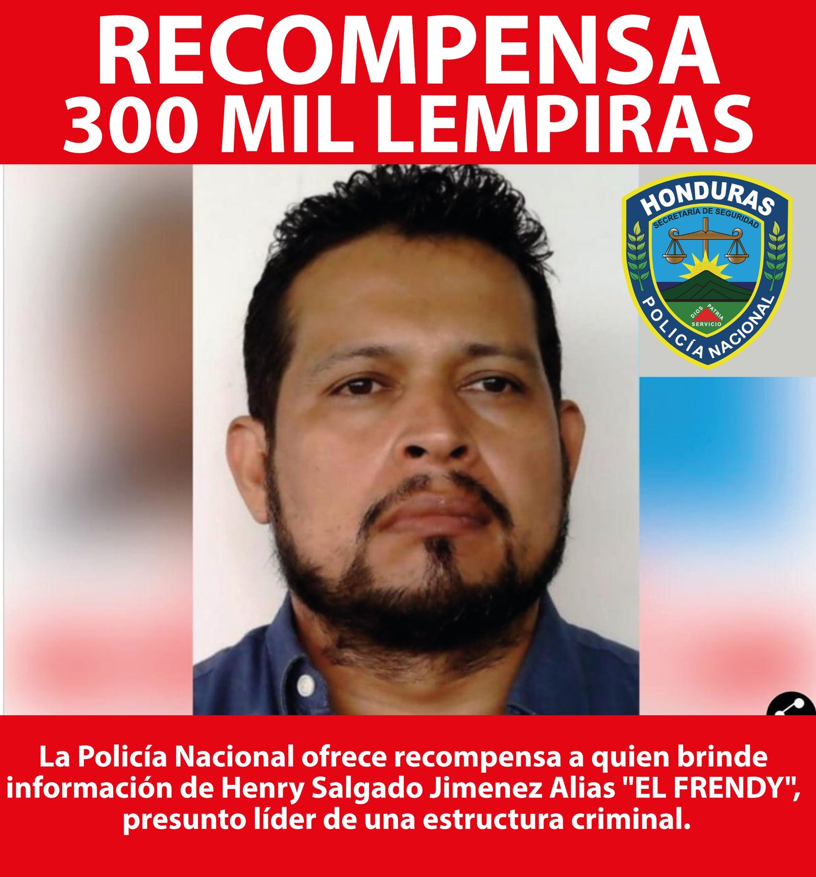 Despliegue Policial para la Captura de la Banda del Frendy: Oferta de Recompensa de 300 mil Lempiras
