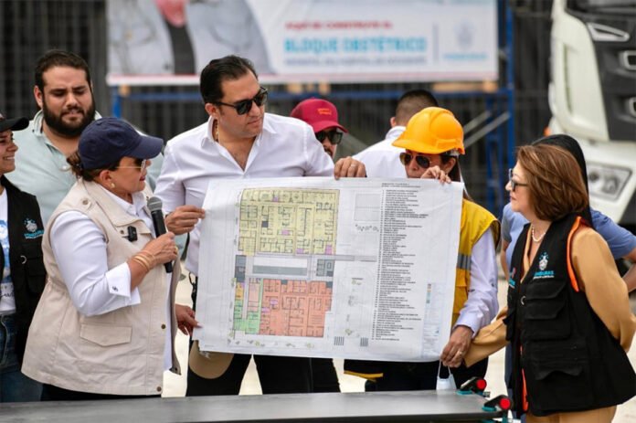 Presidenta Castro supervisa construcción de Hospital Obstétrico Neonatal de Santa Rosa de Copán