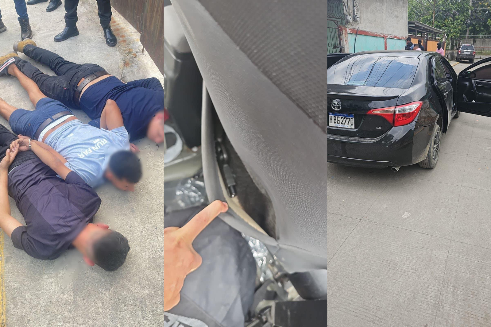 Capturados supuestos asaltantes de negocio en San Pedro Sula