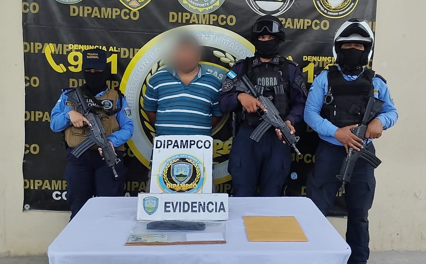 DIPAMPCO captura en flagrancia a miembro de “El Combo que no se deja” mientras cobraba extorsión