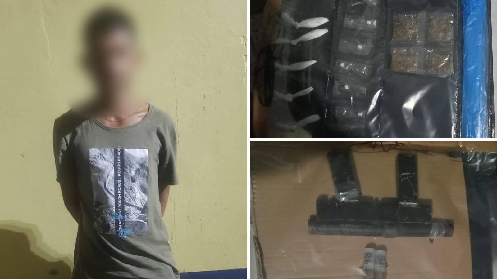 Policía Nacional detiene a un hombre en poder de un arma de fuego y supuesta droga en la capital