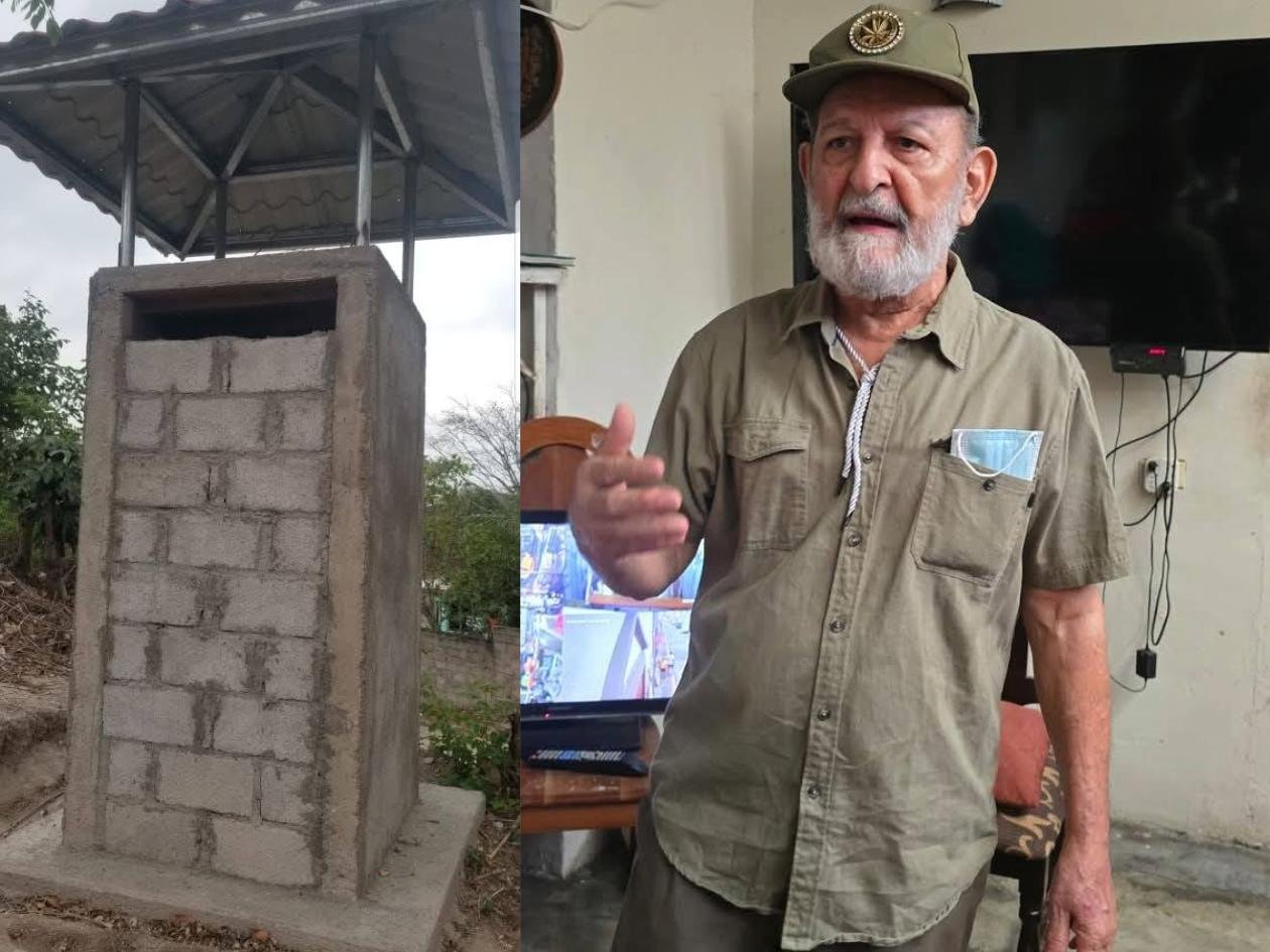 “El que por su gusto muere…” Hondureño construye su propia tumba para que lo entierren parado
