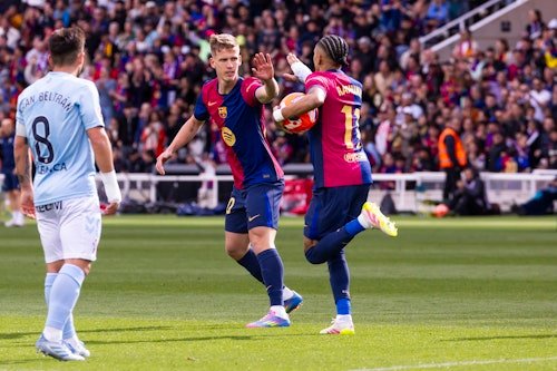 ¡Barcelona derrotó al Celta con una remontada en el último minuto y saborea el título de LaLiga!