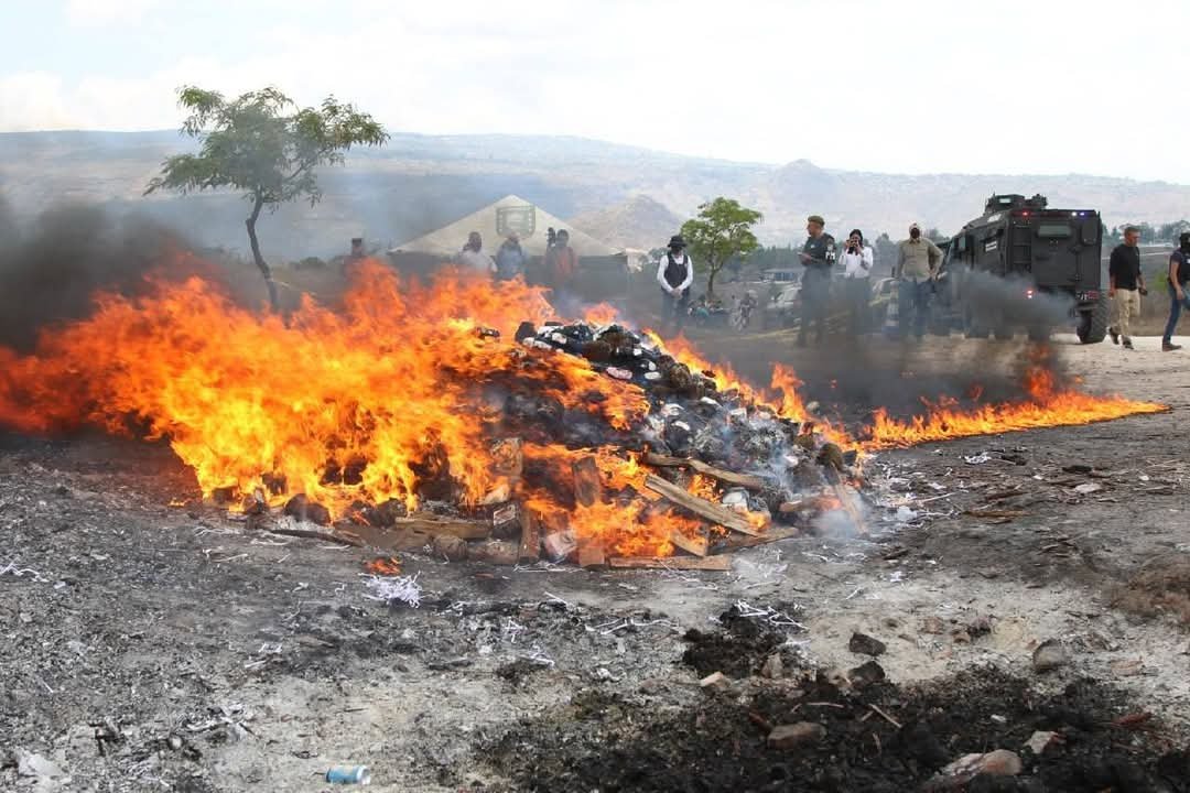 Incineran más de 200 millones en drogas incautadas en Honduras