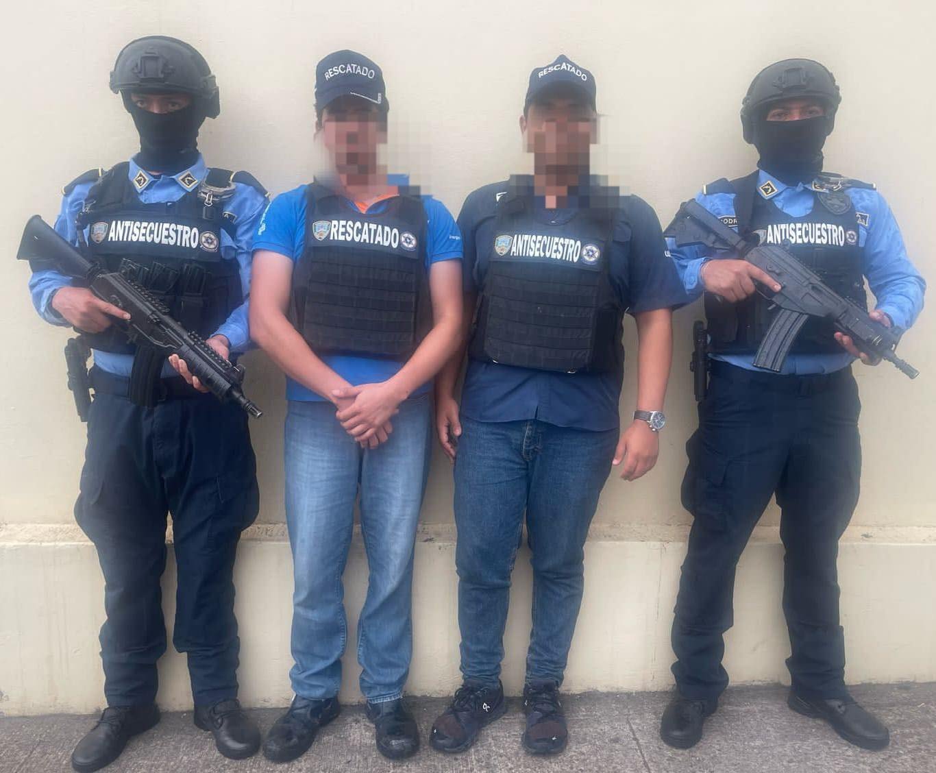 DPI frustra secuestro y rescata a dos personas por quienes exigían más de 200 mil lempiras en Santa Ana
