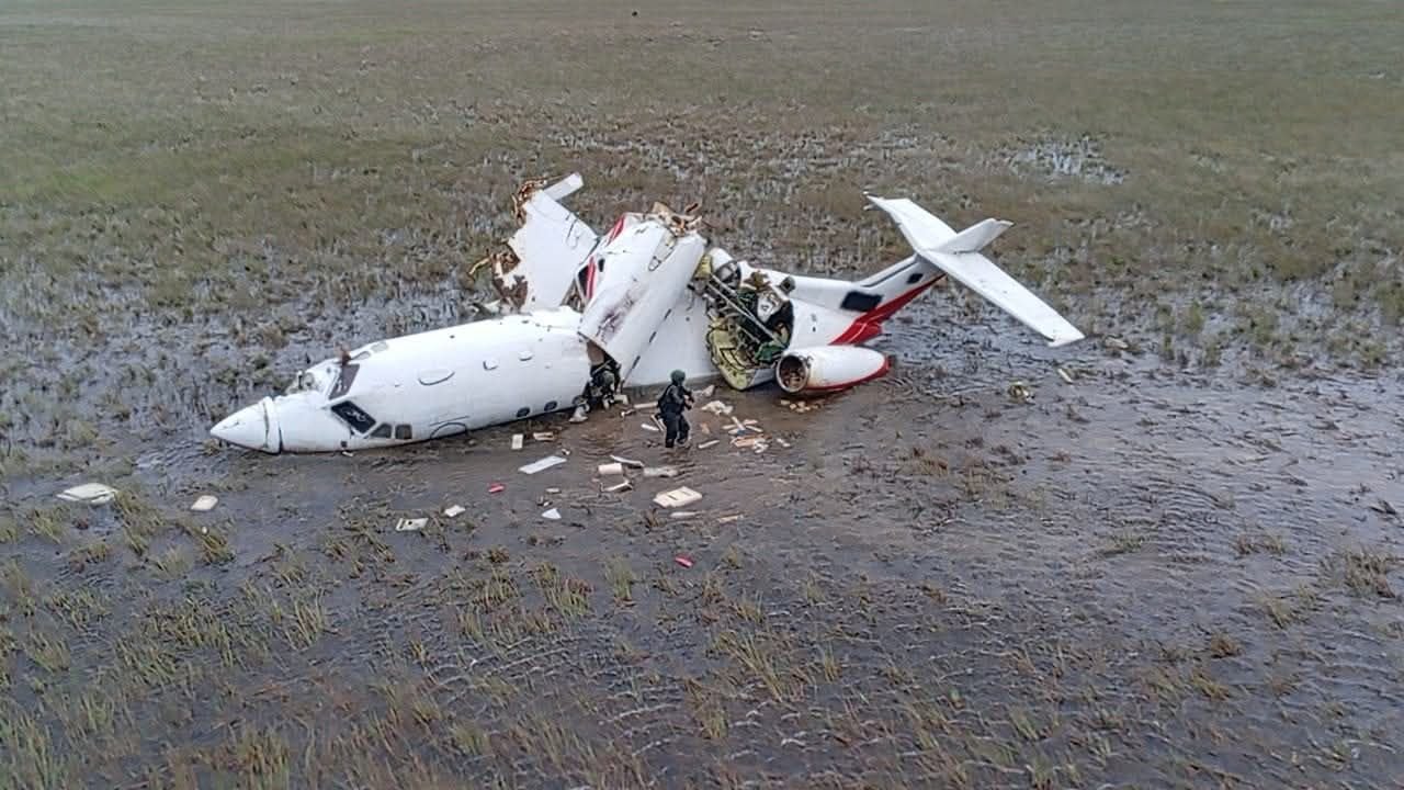 Incautan Jet Ejecutivo Estrellado en Gracias a Dios