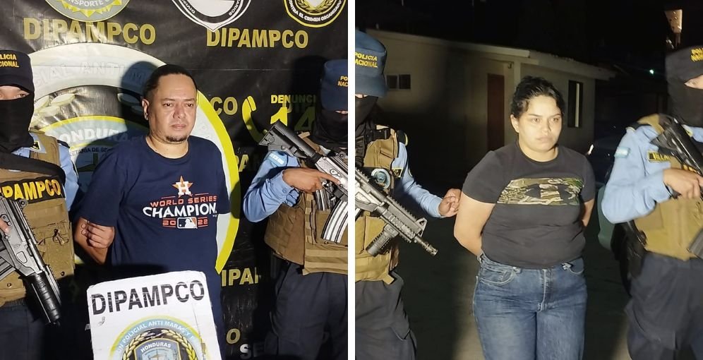 Capturan a conductor y mujer de la Pandilla 18 por extorsión