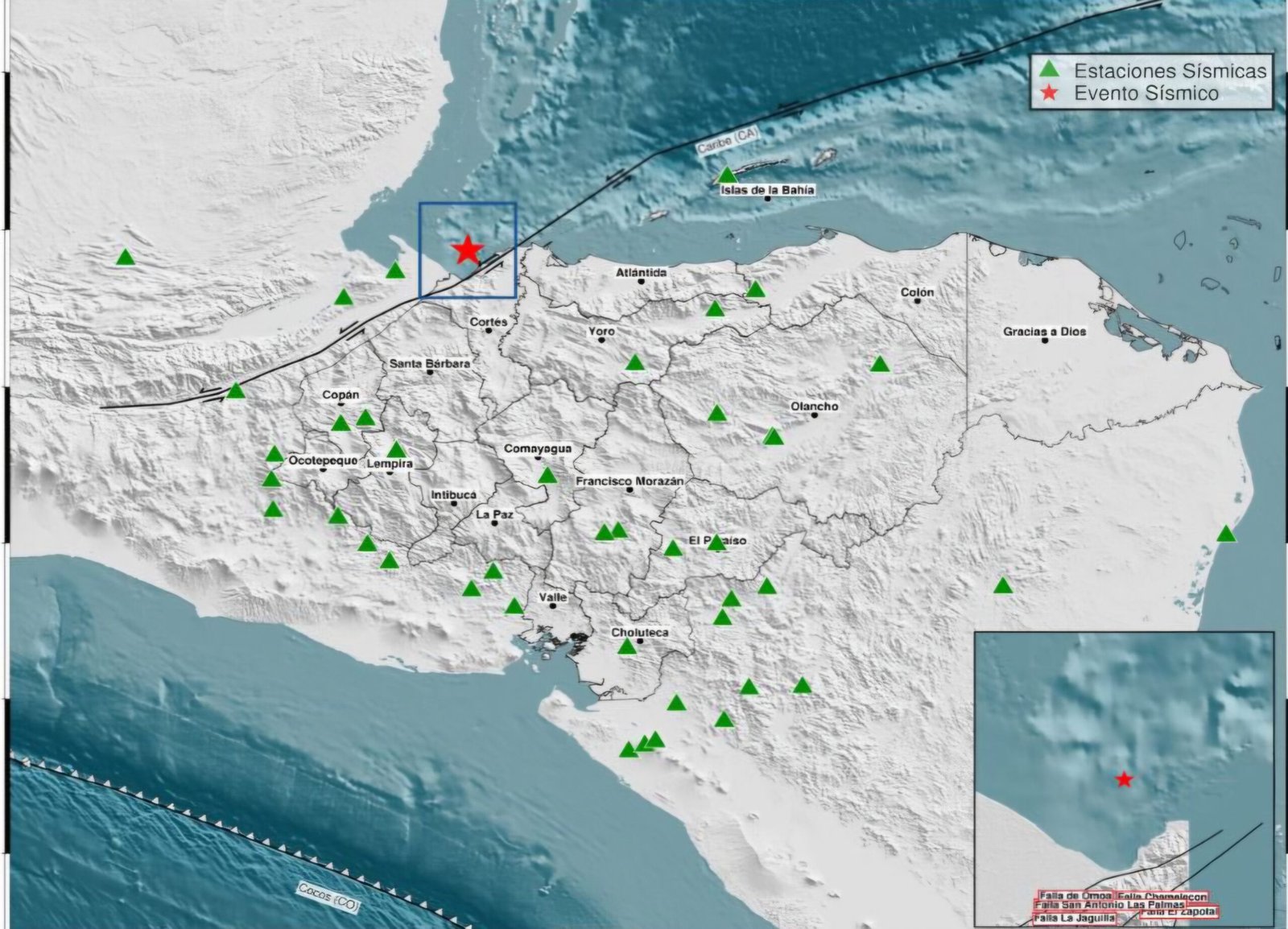 Sismo de 5.7 sacude el norte de Honduras y activa vigilancia de Copeco por réplicas