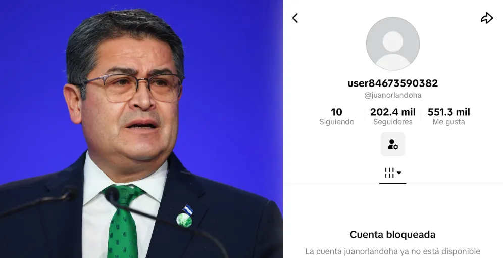 TikTok desactiva cuenta del expresidente Juan Orlando Hernández y genera ola de reacciones