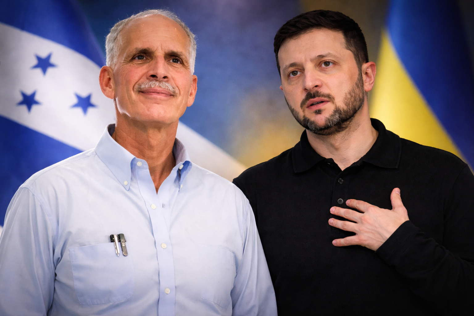 Nasry Asfura y Volodymyr Zelensky acuerdan fortalecer la cooperación bilateral