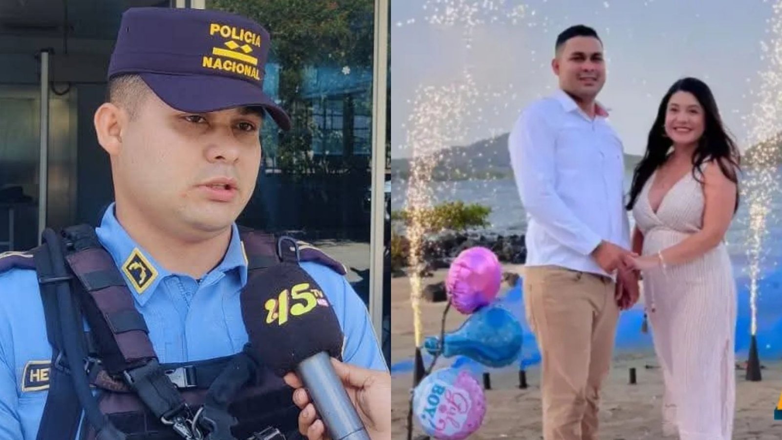 ¡Del festejo a la tragedia! Asesinan a policía en Catacamas, Olancho que acababa de celebrar la revelación de género de su bebé