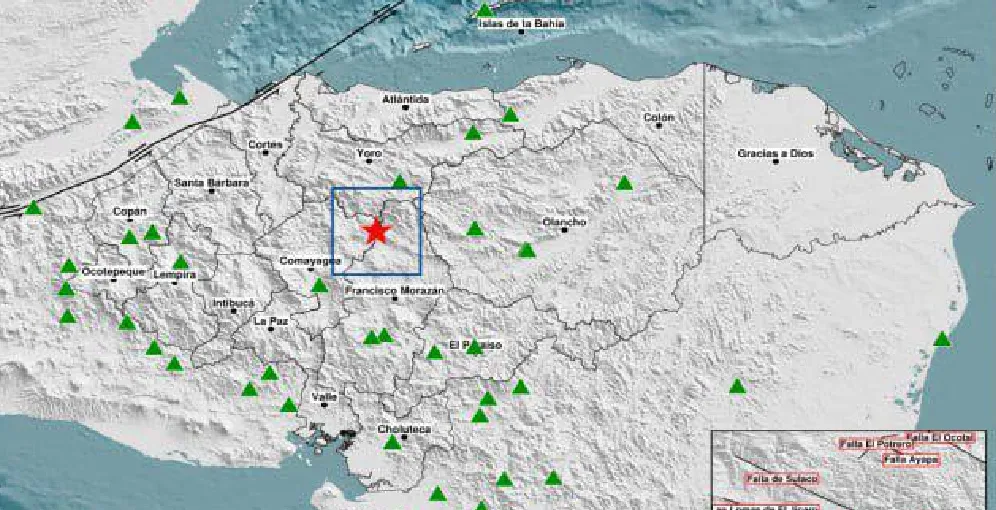 Sismo de magnitud 4.4 sacude el norte de Tegucigalpa sin dejar daños