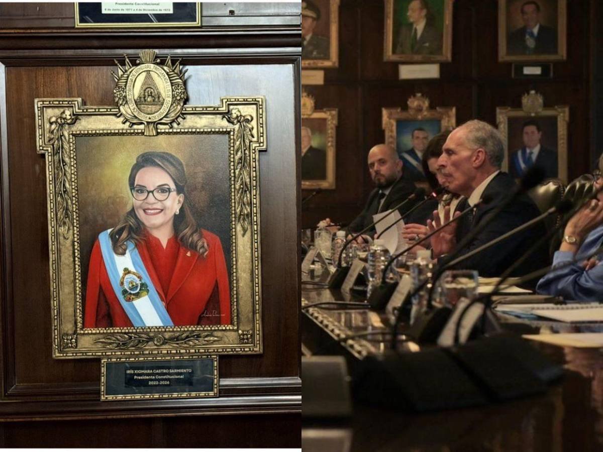 Casa Presidencial aclara polémica por supuesta remoción del retrato de Xiomara Castro