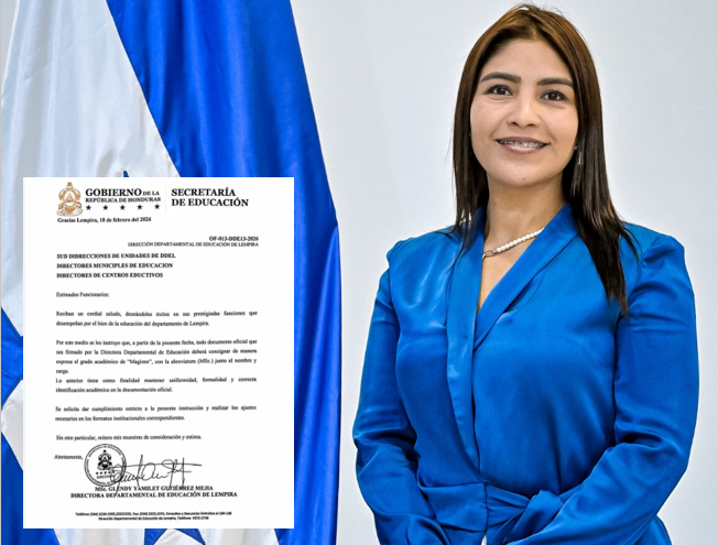 ¡Insólito! Directora de Educación en Lempira exige ser nombrada con su título de “Magíster”