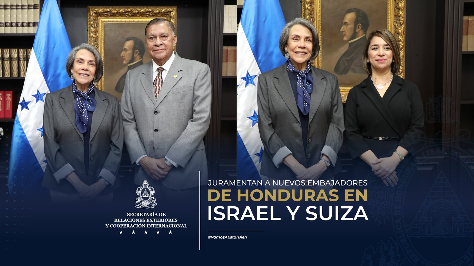 Honduras fortalece su política exterior con nuevos embajadores en Israel y Suiza