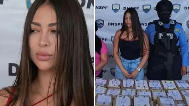 Angie Mejía causa revuelo en redes: su belleza acapara la atención tras su detención en Choluteca