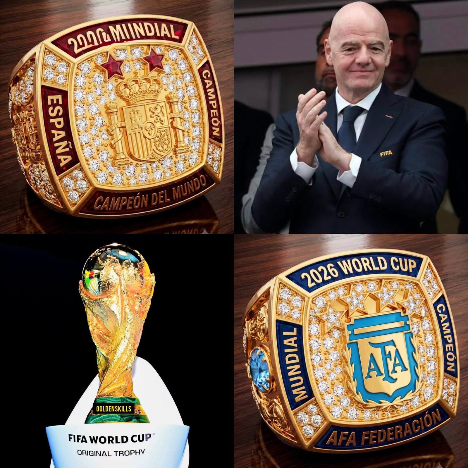 Anillos de campeón llegan al Mundial 2026 en una tradición inspirada en la NFL