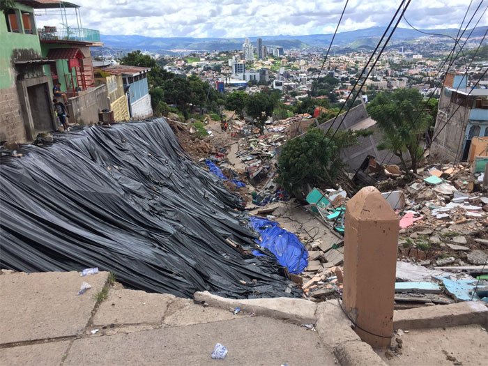 Bomberos identifican 200 zonas de alto riesgo por deslizamientos en Tegucigalpa